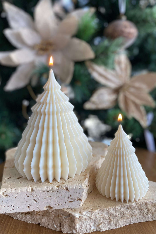 Christmas tree candle design