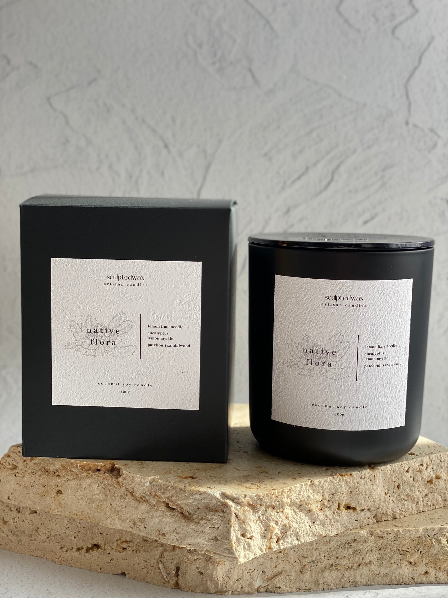 NATIVE FLORA 400G COCONUT SOY CANDLE