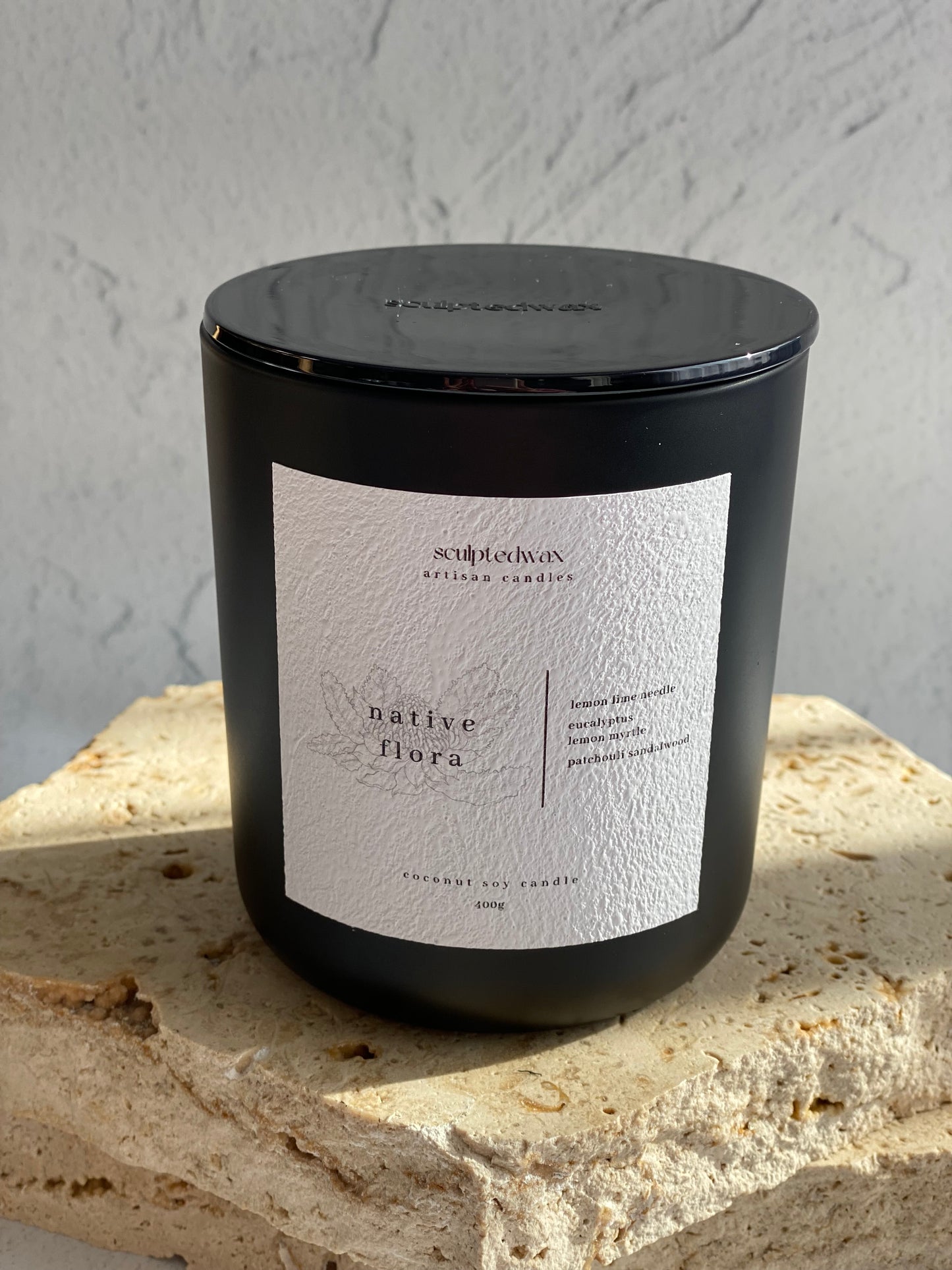 NATIVE FLORA 400G COCONUT SOY CANDLE