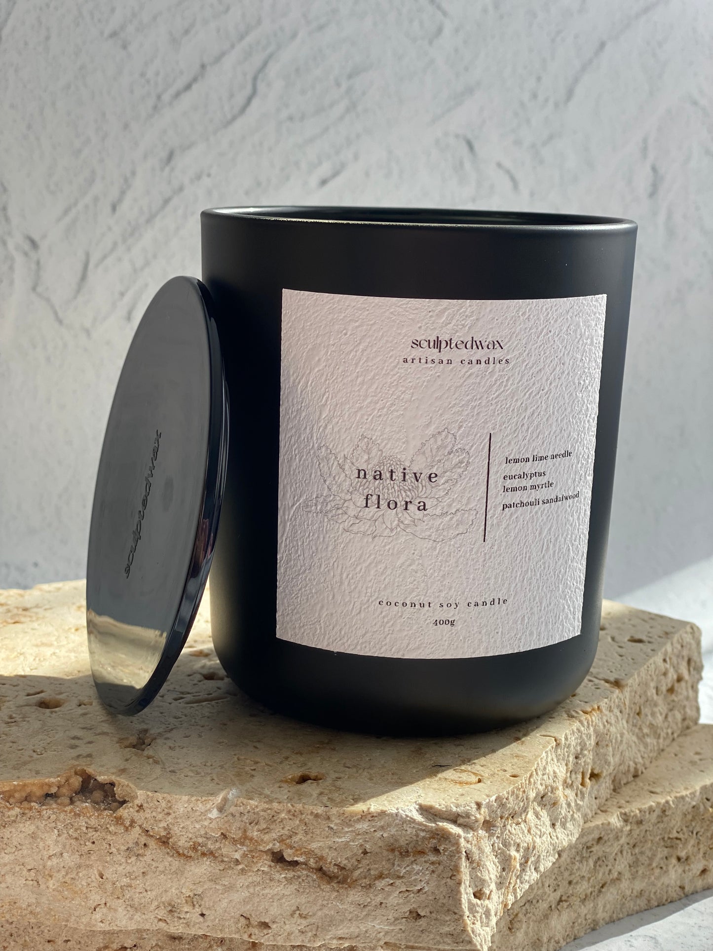 NATIVE FLORA 400G COCONUT SOY CANDLE