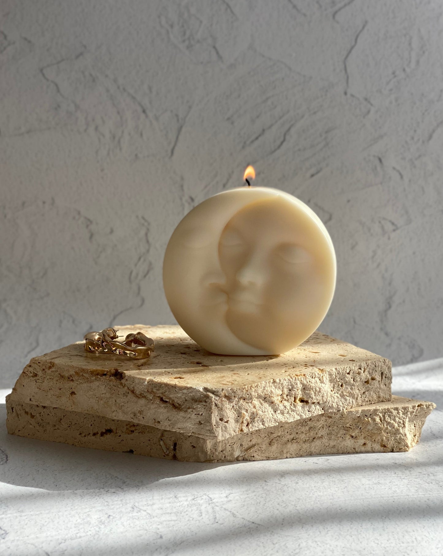 moon and sun astrology soy wax candles by sculptedwax