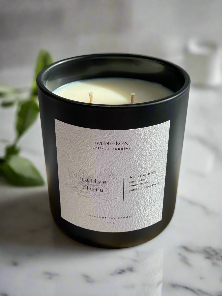 NATIVE FLORA 400G COCONUT SOY CANDLE