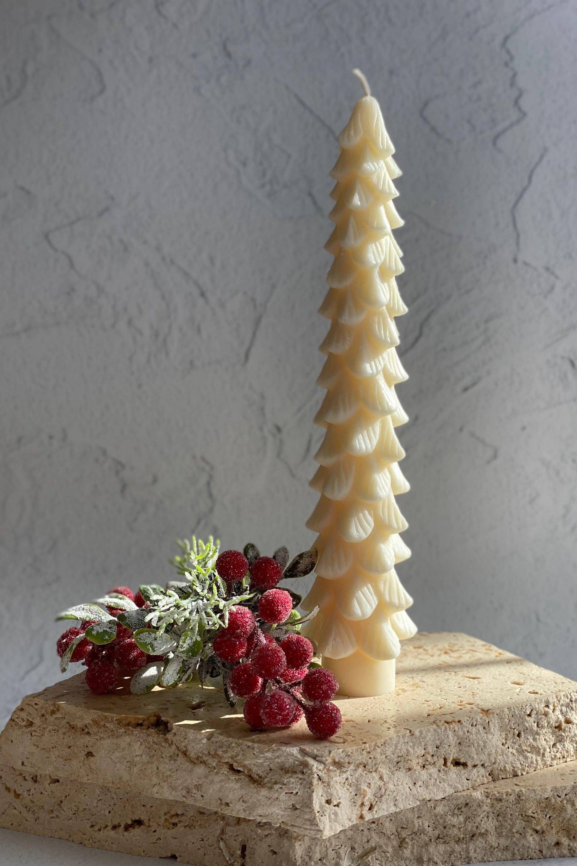 Christmas Tree Taper Candle