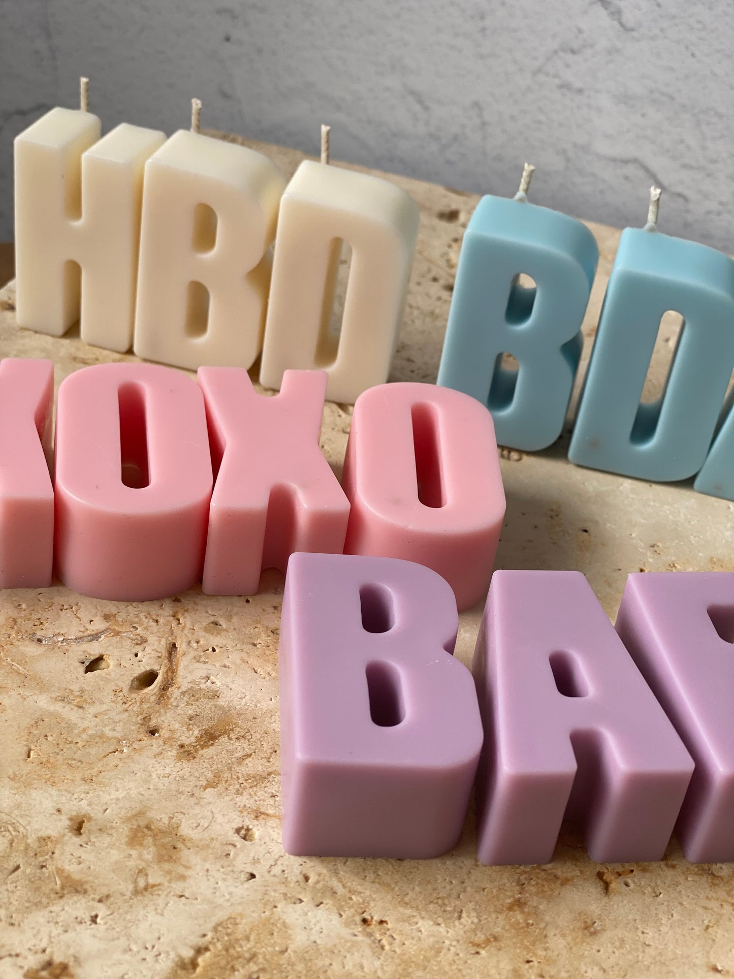 Coloured candle letters | Personalised Birthday Candles Australia | Sydney Candles Australia | Alphabet Candles for Cakes | Alphabet Birthday Candles | Custom Birthday Candles | Coloured Candles | Letter Candles | Special Candles | Cake Toppers | Cake Can