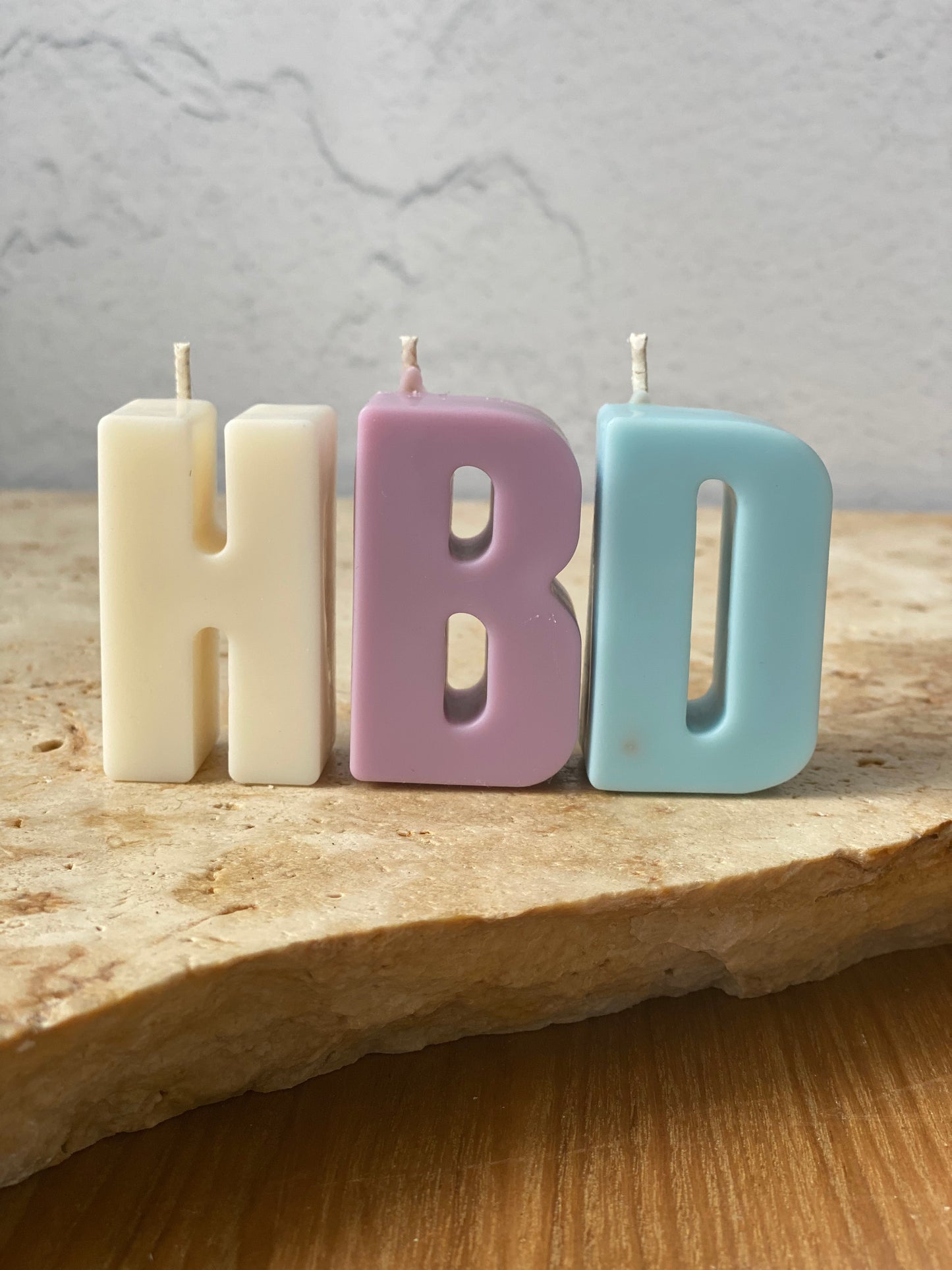 Candles Initials in HBD letters | Personalised Birthday Candles Australia | Sydney Candles Australia | Alphabet Candles for Cakes | Alphabet Birthday Candles | Custom Birthday Candles | Coloured Candles | Letter Candles | Special Candles | Cake Toppers | 